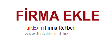 firmanızı rehberimize ücretsiz ekleyebilirsiniz. Turkexim firma kayıt