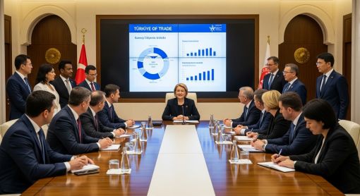 Chess pieces on a board, symbolizing strategic competitor analysis in international markets.