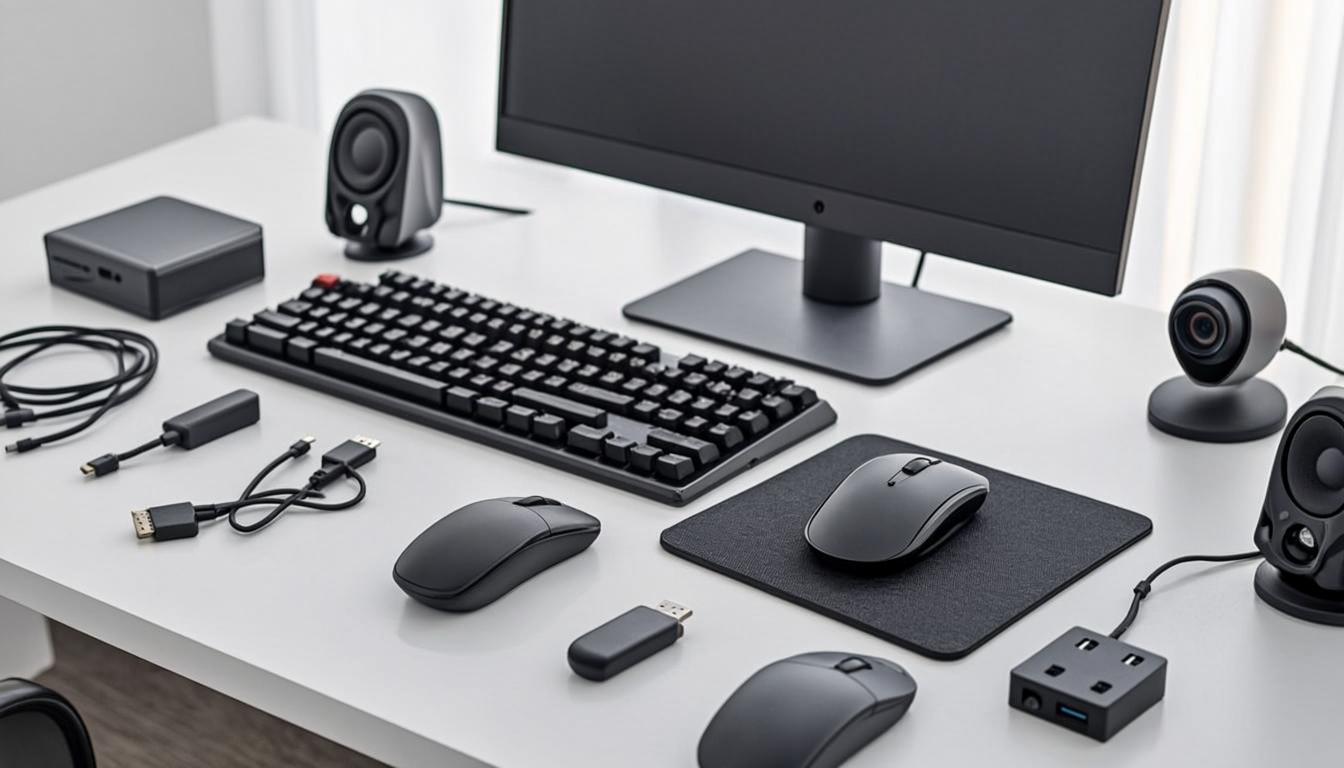 ASBIS Ukraine — асортимент комп'ютерних аксесуарів: клавіатури, миші, USB-флешки, навушники, кабелі, веб-камери на виставці в Києві