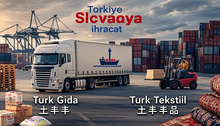 Türkiye Slovakya ihracat ürünleri, Türk gıda ve tekstil