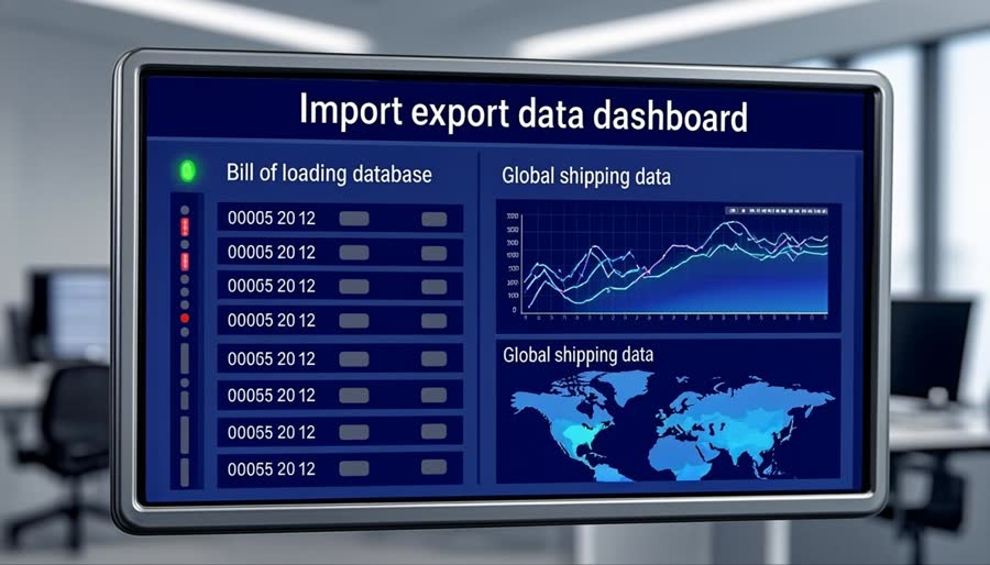 base de datos de conocimientos de embarque, datos de importación exportación