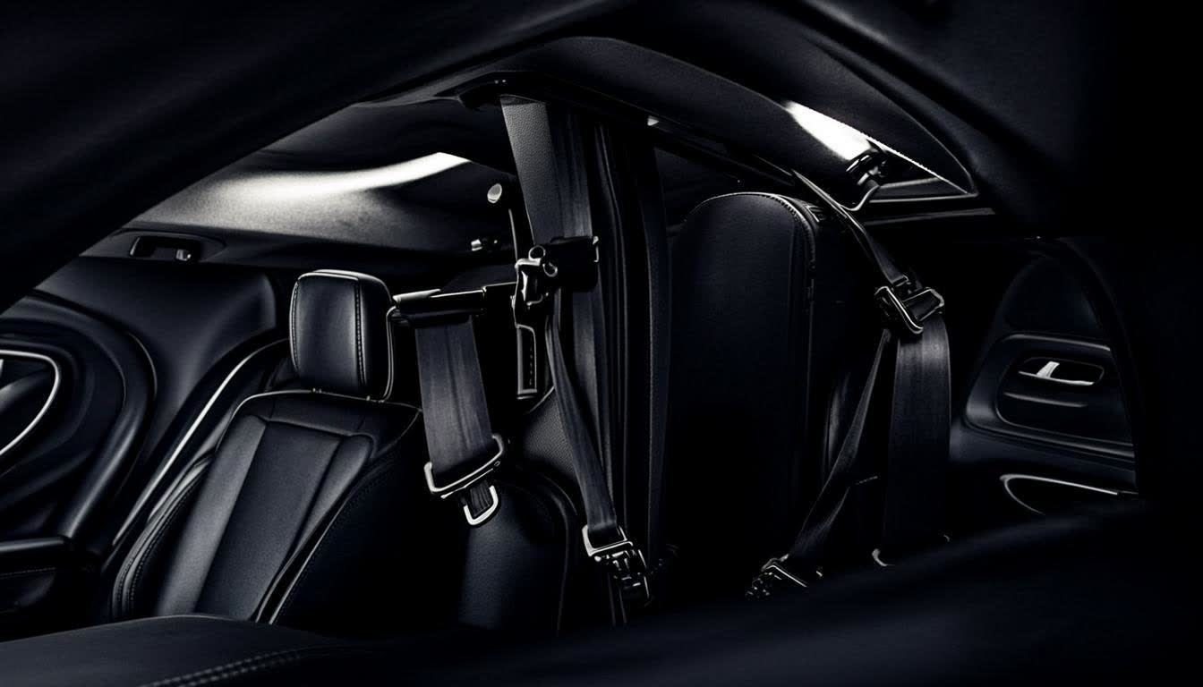 Automotive safety belt seatbelt types imported by UK companies - three-point and racing harness systems