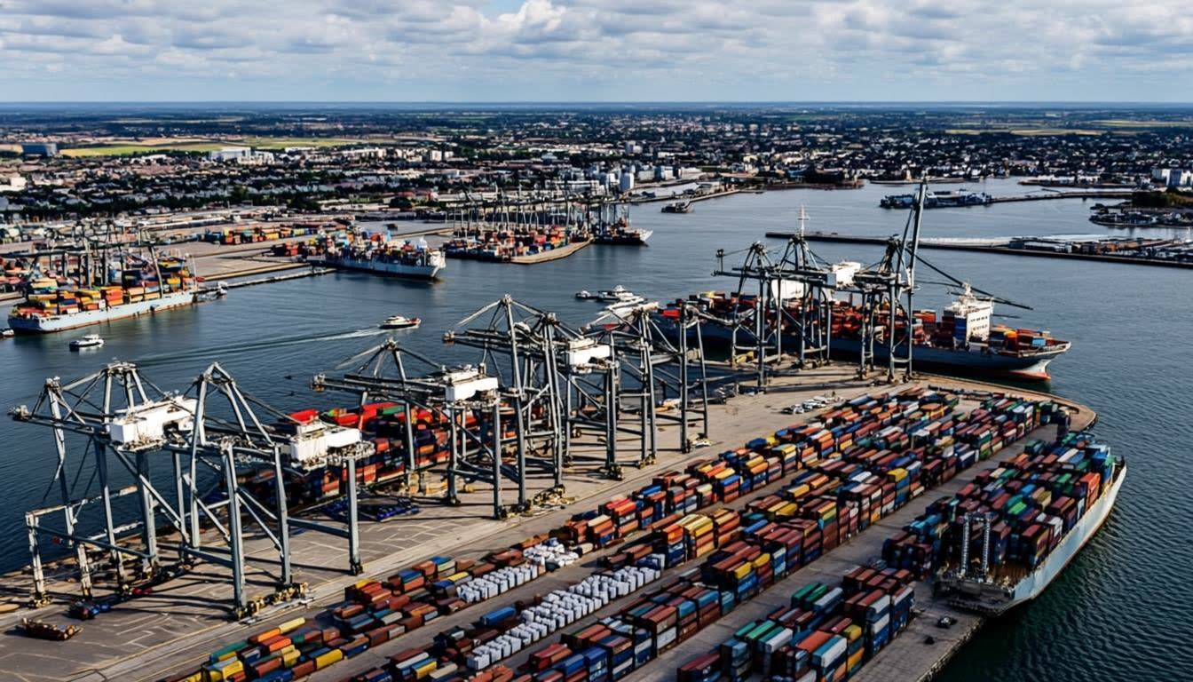 UK import ports and international shipping logistics for automotive safety belt trade