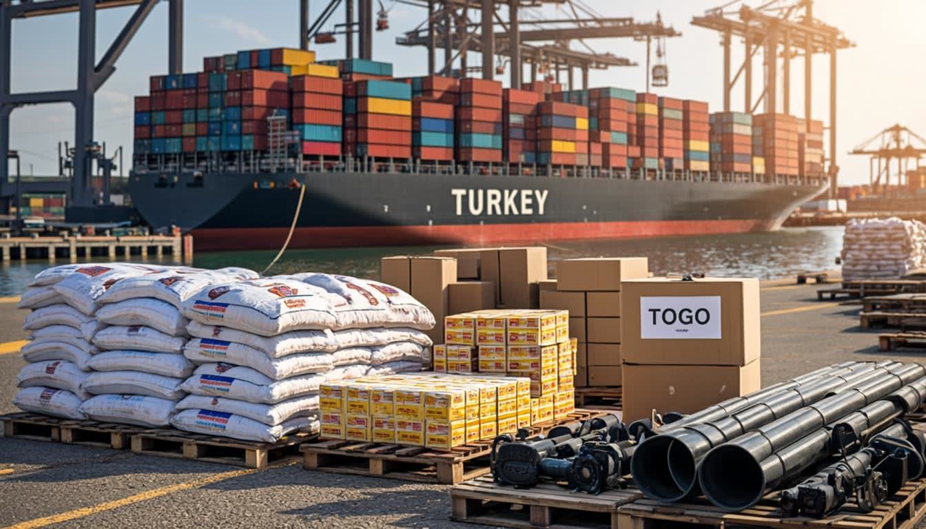 Turkiye-Togo ticareti - ihracat urunleri ve kargo yuklemesi