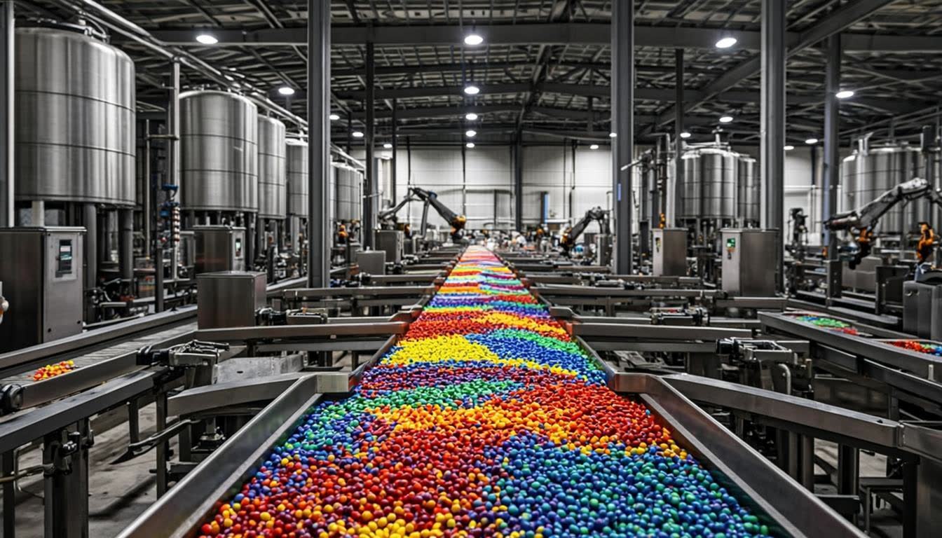 Color masterbatch manufacturing production line