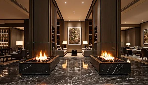 Ant Şömine - Çift Taraflı Açık Plan Şömine Tasarımı