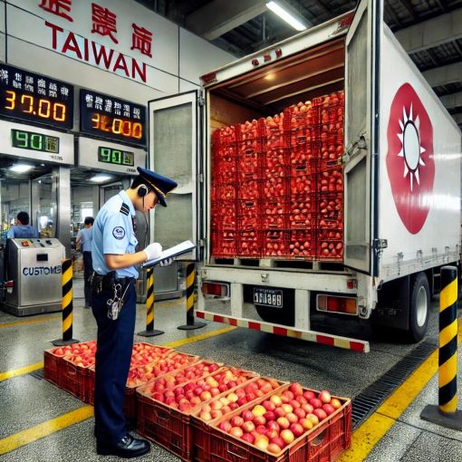  Taiwan customs ,shipment and bill of lading data fresh apple importers