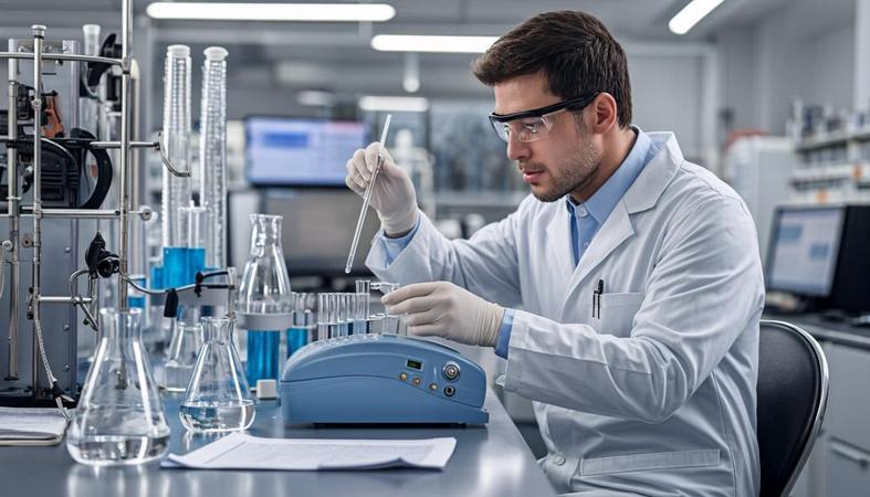 Laboratory quality testing of denatured ethanol alcohol samples