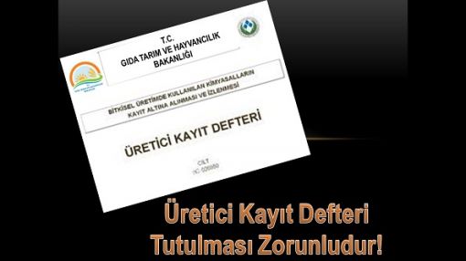  üretici kayıt defteri